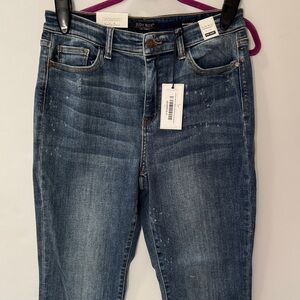 Judy Blue Bleach Splash Boyfriend Jeans